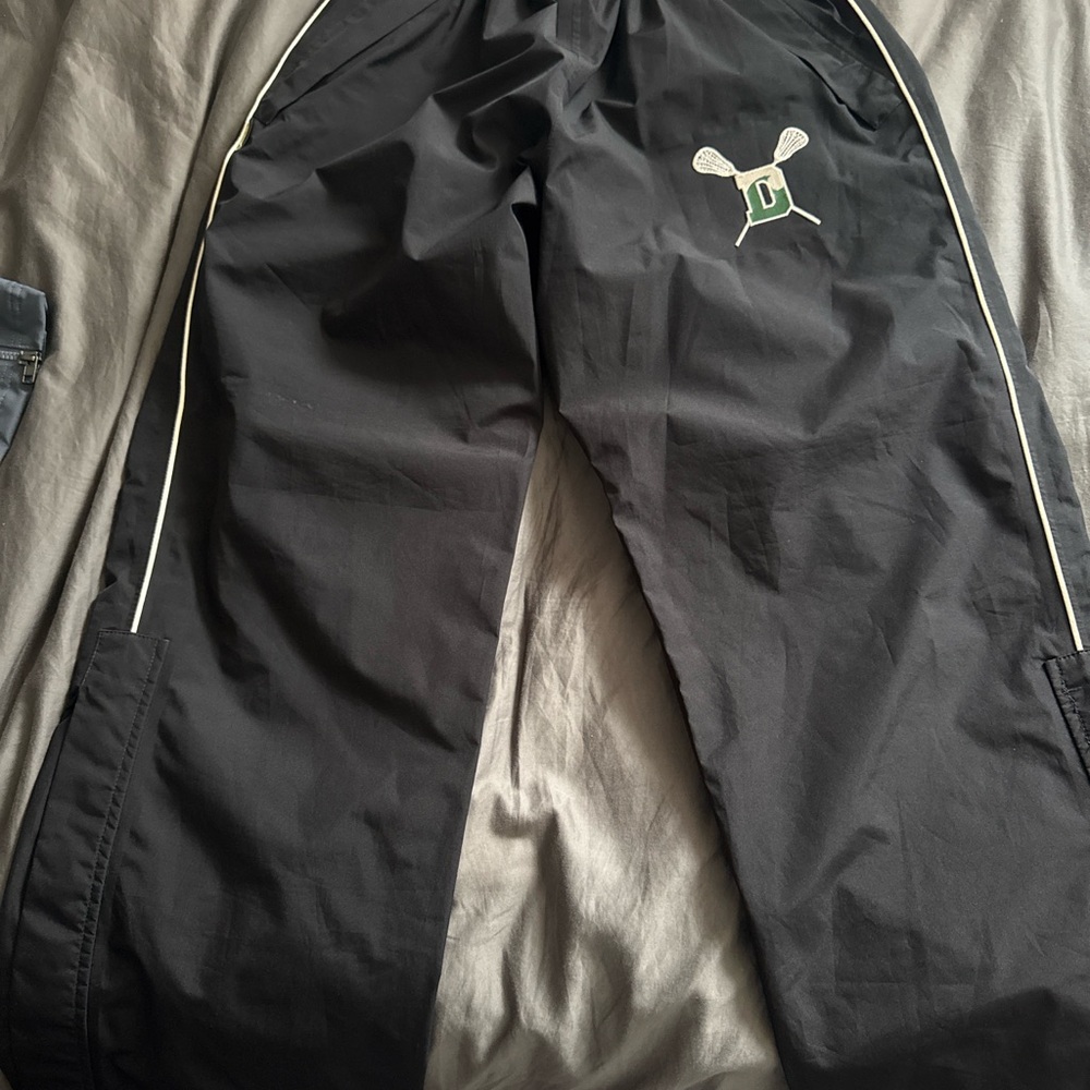 Boathouse Gore Tex Black Track Pants with Delbarton Lacrosse Logo